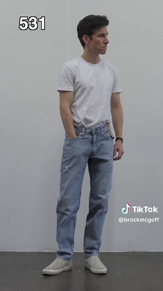 Which Levi’s jeans are right for you? Here’s how all of their most popular cuts look, side by side. #levis #levisoriginals #levis501 #levis514 #levis505 #levis511 #levis510 #slimtapered #mensjeans #mensfashiontips