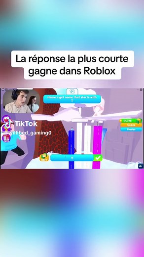 La réponse la plus courte gagne dans Roblox. #willibed #quebec #fyp