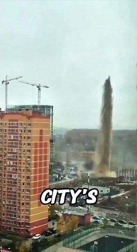 MASSIVE Sewage Fountain ERUPTS in Moscow's Streets! 🌊
