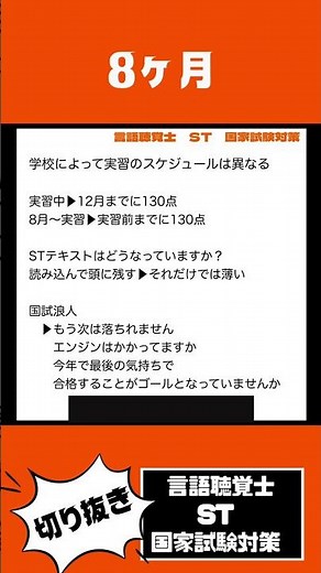 第29回言語聴覚士国家試験まで あと8ヶ月!!