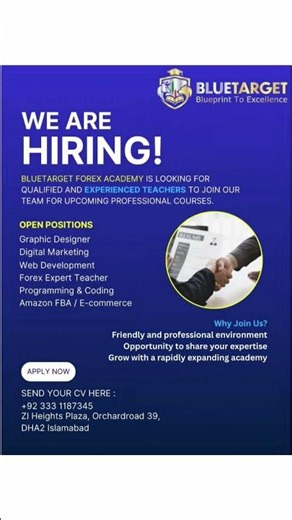 6 High-Paying Jobs Open Now in Islamabad #BluetargetHiring