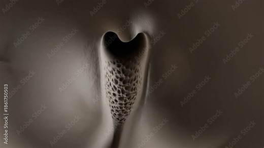Microscopic View of Human Lacrimal Bone Structure and Nasal Cavity Detail