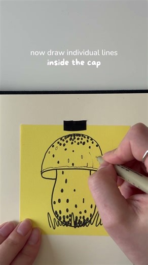 🍄 How to Draw a Mushroom for Beginners | Easy Sketching Tutorial