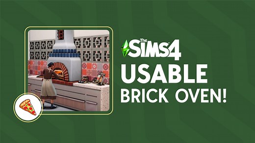 Sims 4 Home Chef Hustle: How to Build a Brick Pizza Oven
