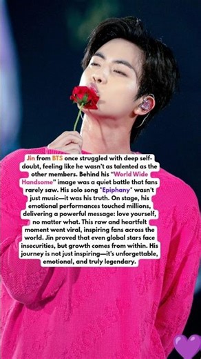 Jin’s Hidden Struggle 😢 | The Truth Behind Epiphany 💜 (BTS Story)