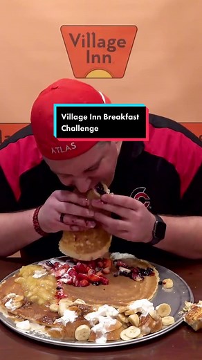 Randy Santel Breakfast Challenge at Village Inn in Saint Petersburg, Florida