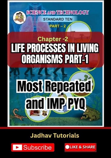 10th class biology chapter -2 l Science -2 l Life Processes Part -1 l PYQ and IMP points l SSC Board
