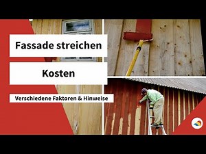 Fassade streichen Kosten | Was ein neuer Anstrich wirklich kostet