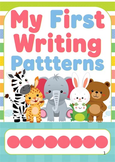 Pattern Writing Book for Toddlers 2–3 | Pre Writing Tracing Worksheets | Preschool Activity Book PDF | Fine Motor Skills Printable - Etsy