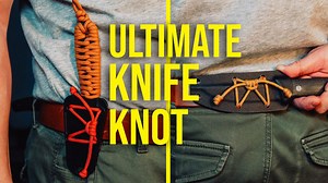 5 ways to carry a fixed blade with one paracord knot!