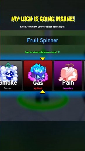 My Double Spin Luck is Going INSANE! 🤯 (Blox Fruits) #bloxfruits #roblox