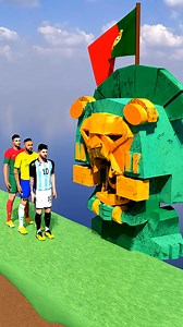 Help Ronaldo For Crossing Over The Mayan Cannon Trap Game Challenge😭✅ #ronaldo #viral #reels | Lullu Plays