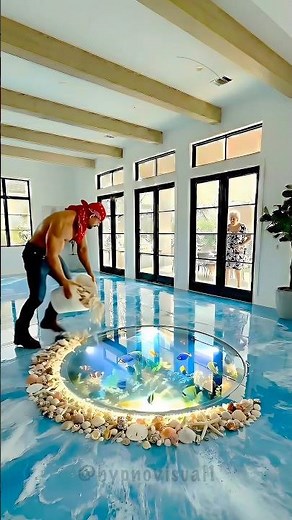 THIS FLOOR IS JUST CRAZY 😱 Epoxy marine floor “Ocean Aquarium”