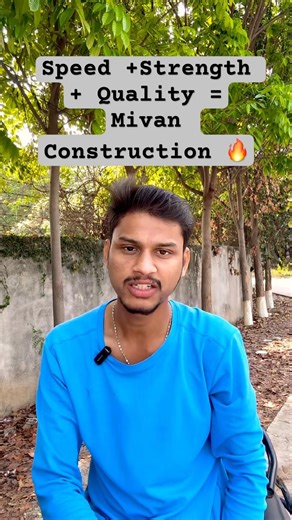 Speed + Strength + Quality = Mivan Construction 🔥. #MivanConstruction #CivilEngineering #civil