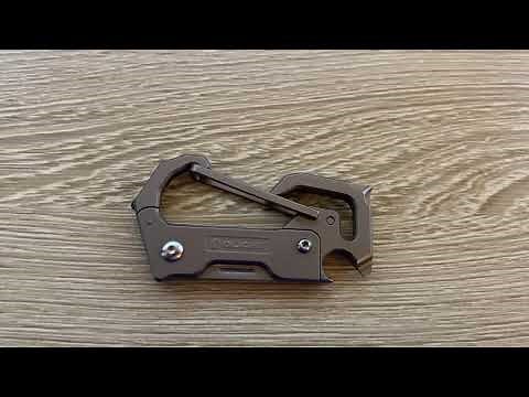 O Light -O Tool-Titanium Carabiner-Keychain Multi-tool
