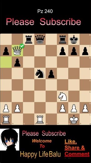 P 240🔥♞♞♛😎♘♕♖#reels #chess #chessproblems #puzzle #chessgame