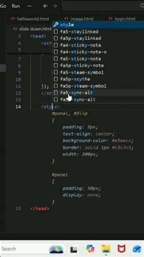 jQuery effect slide. down #subscribe