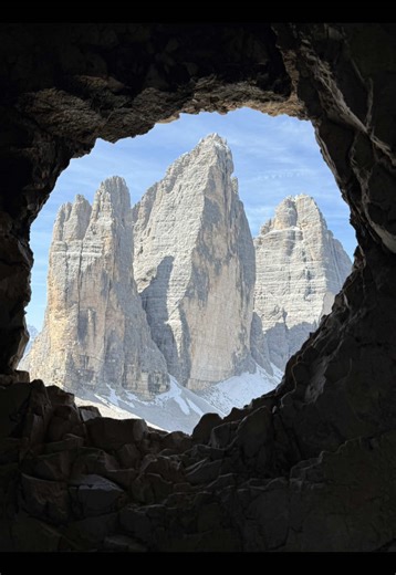 Stunning Window View in the Dolomites