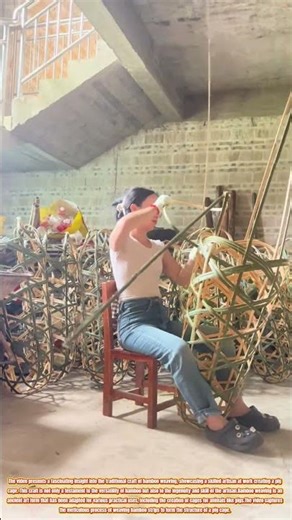 Weaving Expertise: Crafting a Pig Cage with Bamboo
