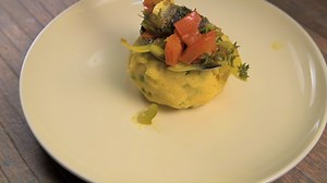 2.7K views · 99 reactions | Did you know: Cou cou and flying fish is our national dish? A local delicacy, cou cou is made with corn meal, okras, water and butter and cooked to a firm consistency, while the fish is steamed in a tasty gravy. Here's one way to make this dish! #VisitBarbados #LoveBarbados #MyBarbados | Visit Barbados | Facebook