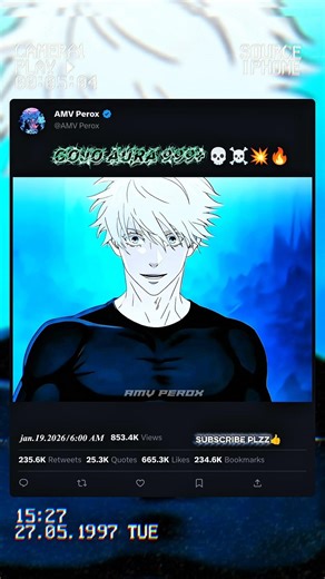 Gojo’S Six Eyes-The Power That Breaks All Limits😈#gojo #sukuna #jujutsukaisen #anime #toji #fyp