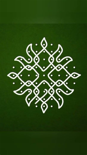 9-3-3 dots sikkukolam #easykolam #rangoli #nelivukolam #kambikolams #mellikamuggu