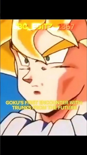 Goku's First Encounter With Trunks From The Future#viral#anime#dragonball