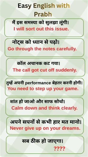 English speaking practice in Hindi | daily use English sentences | English vocabulary Hindi #english