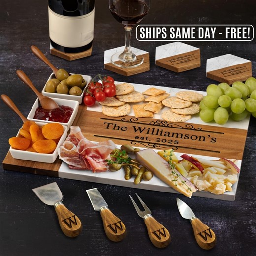 Personalized Cheese Board Wedding Gift, Custom Charcuterie Board Housewarming Gift, Unique Hostess New Home Couple Gift, Bridal Shower Gift - Etsy