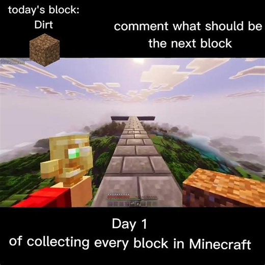 "Day 1: Collecting Every Minecraft Block