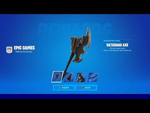 HOW TO GET NEW BATMAN BATARANG AXE PICKAXE IN FORTNITE!