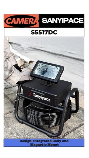Design: Integrated Body and Magnetic Mount #sanyipace #pipe #drain #tools #sewer #camera #sewercamera #plumber #plumbing #UNDERGROUND #house #fyp #vrial