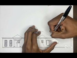 How to Draw a Back Elevation Roof | Architectural Drawing Tutorial for Beginners