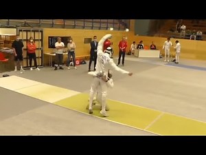 Fencer Carded for HUGGING Opponent!!!