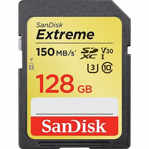 Card de memorie SDXC 128GB SANDISK Extreme, 150MB/S, UHS-I/U3/V30, clasa 10