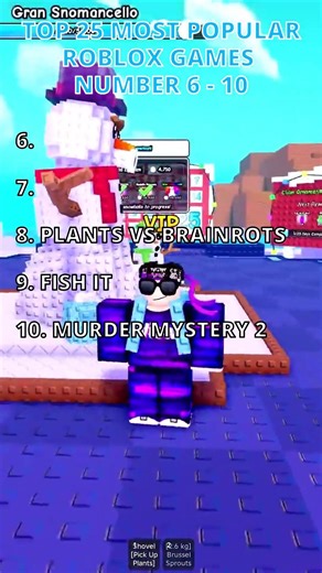 TOP 25 MOST POPULAR ROBLOX GAMES YOU MUST TRY - PART 4 (#6 - #10) REUPLOAD