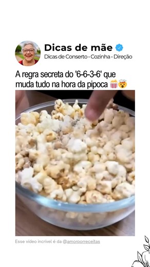 Dicas da Minha Mãe 👩‍🔧 | Casa • Cozinha • Direção on Instagram: "PIPOCA CARAMELIZADA COM LEITE EM PÓ Crocante, docinha e com aquele toque aveludado no final... simplesmente viciante! ✨ O melhor? Não precisa de micro-ondas e nem de panela extra! 🔥🌽 📌 Anota aí: Misture milho, açúcar, óleo e água — carameliza, estoura e finaliza com leite em pó. O resultado? Uma pipoca de cinema com sabor de casa de mãe. 😋🍿 Salva esse vídeo pra testar depois e me conta se conseguiu parar de comer! 😂 Esse ví