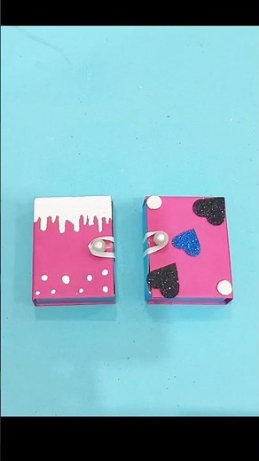 Diy Mini book storage box matchbox mini notebook