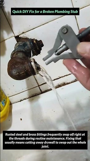 Quick DIY Fix for a Broken Plumbing Stub