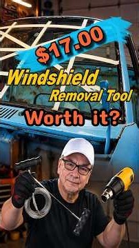 I Tried a $17 Windshield Removal Tool (FAIL OR WIN?) 🛠️🚗 #Shorts #automobile #carrestoration #diy