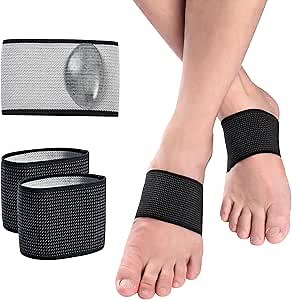 Arch Support Compression Bands-Arch Support Socks with Gel Pads for Plantar Fasciitis Relief，Orthotic Support Bands for Flat Feet, Arch Pain,Edema Relief