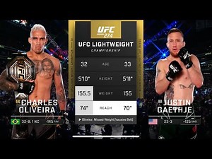 Charles Olivera vs Justin Gaethje UFC 274 | Full Fight HD |