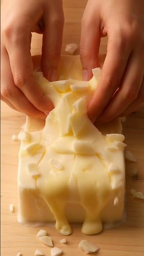 Satisfying Wax Covered Butter Crushing ASMR 🧈💥 Slow Hand Crack & Squish