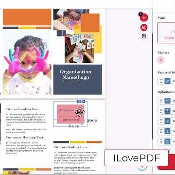 Request Sign in PDF Using ILovePDF
