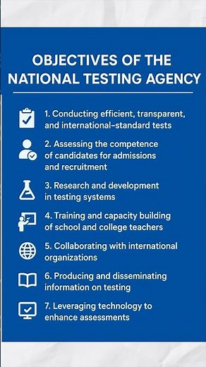 Objectives of NTA Explained | Role & Functions of National Testing Agency (NTA)”