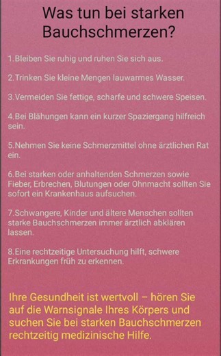 # Starke Bauchschmerzen – Ursachen, Erste Hilfe und Behandlung &!......
