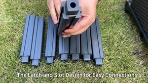 Emalie Raised Garden Beds Elevated Plastic Planter Box with Drainage Plugs Perfect for Vegetables Flowers Herbs Growing Outdoor, 47.2" Lx15.7 Wx16.5 H Grey