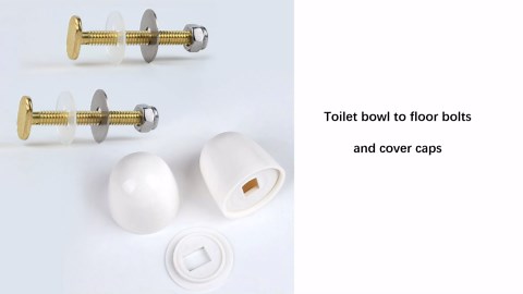 Toilet Floor Bolts and caps Closet, Toilet Bowl to Floor Bolts Kits with washers and Cover Cap Decorative