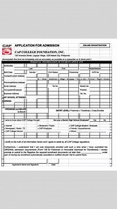 CAP College Foundation, Inc. Enrollment process: 1. Send soft copy of High School or Senior High rating card. Transcript of Records (TOR) if college level for evaluation of credentials. 2. Fill out the Application for Admission form. 3. Pay 3K for one 3-unit subject . Important: 1. Payment must be made direct to CAP College. Visit servicing office or make payment via bank transfer, deposit or gcash transfer direct to CAP College accounts. 2. Send us proof of payment transactions so we can issue 