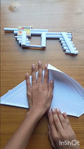 How to make a paper gun that shoots paper bullet